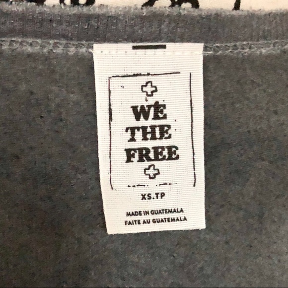 Free People We The Free Long Beach Grey Top XS - Picture 12 of 12